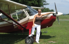 Flying with my friend Bruce in Citabria plane