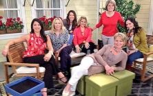 QVC Garden Party with Hilary, Susan, Janine, Ginger, Rachel, Janine, and Barb (front)